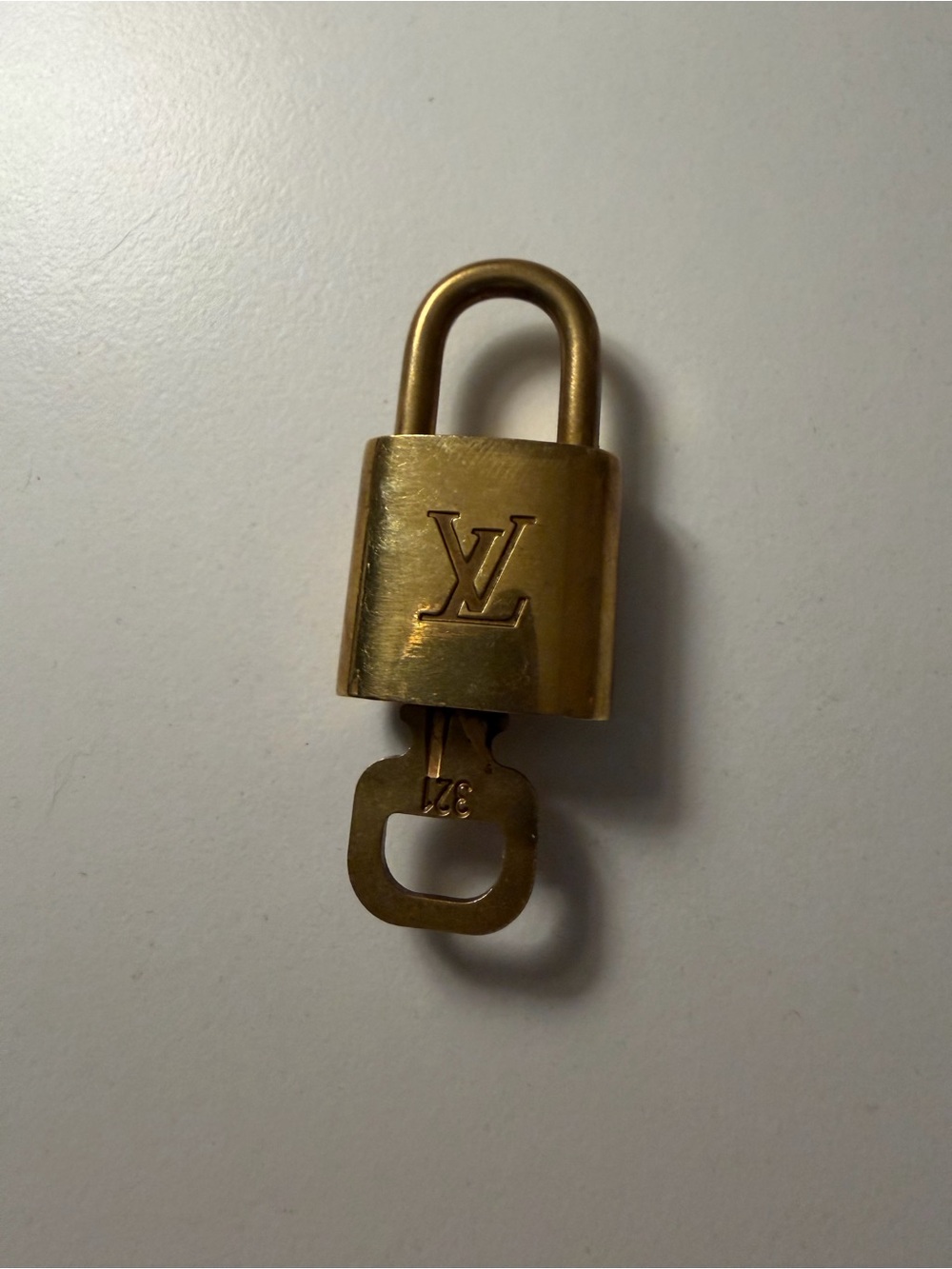 Louis Vuitton Gold Lock and Key #321
